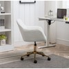 SSLine Desk Chair Faux Fur Task Chair,Modern Cute Accent Armchair