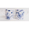 Blue Persia Set of 2 Mugs Blue & White Floral