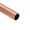 sourcing map Copper Round Tube Straight Pipe Hose 200 mm