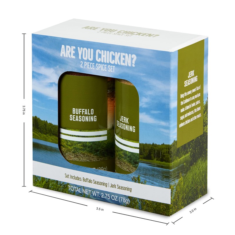 Kamenstein Are You Chicken? 2 Piece Camping Spice Set with