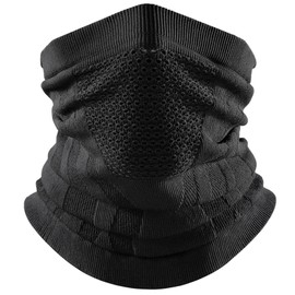 KMANGMAN 1 x Tube Scarf, Half Balaclava, Bicycle Mask, Winter, Neckerchief, Men's Bicycle Neckerchief, Motorcycle Neckerchief, Face Mask, Breathable Balaclava, for Running, Riding, Skiing, Men and