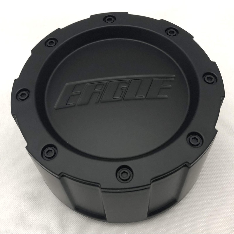 Eagle Matte Black Wheel Center Cap Set of Four #