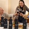 Black 5 Senses Gift Wine Bags for Him Her, Sight