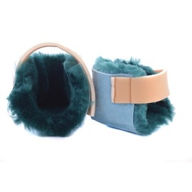 Ability Superstore Green Sheepskin Heel Protectors