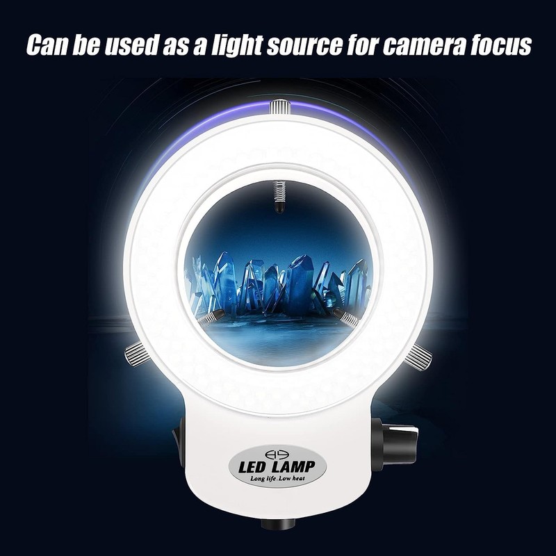 Tiamu LED Microscope Ring Light, Optical Stereo Microscope Ring Light