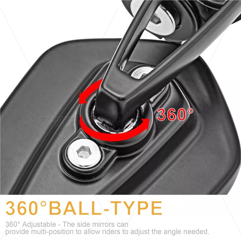 CB Motorcycle Handle Bar End Rear View Mirrors For Ducati