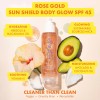 Kopari Beauty Rose Gold Sun Shield Body Glow Gel SPF