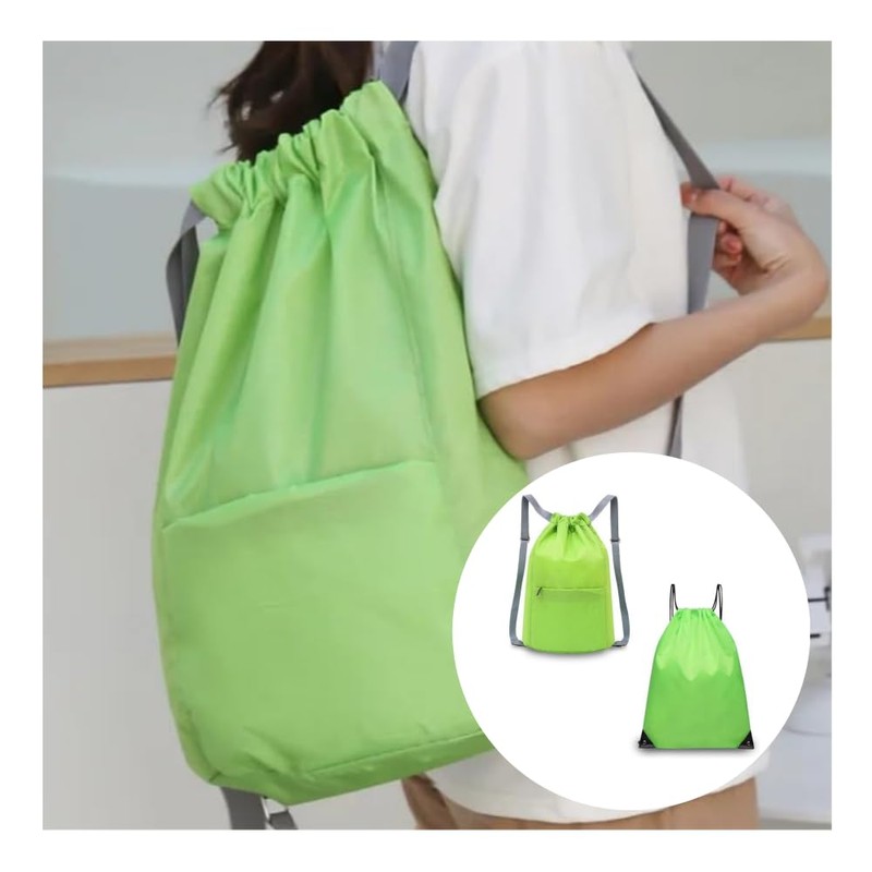 GYWHOOFT Drawstring Backpack Bag, 2 Pcs Large Capacity Drawstring Gym