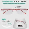 Eyekepper Gafas de lectura sin marco para mujer, lectores ligeros