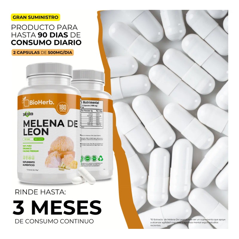 Melena De Leon 100% Pura - Mente Y Enfoque -