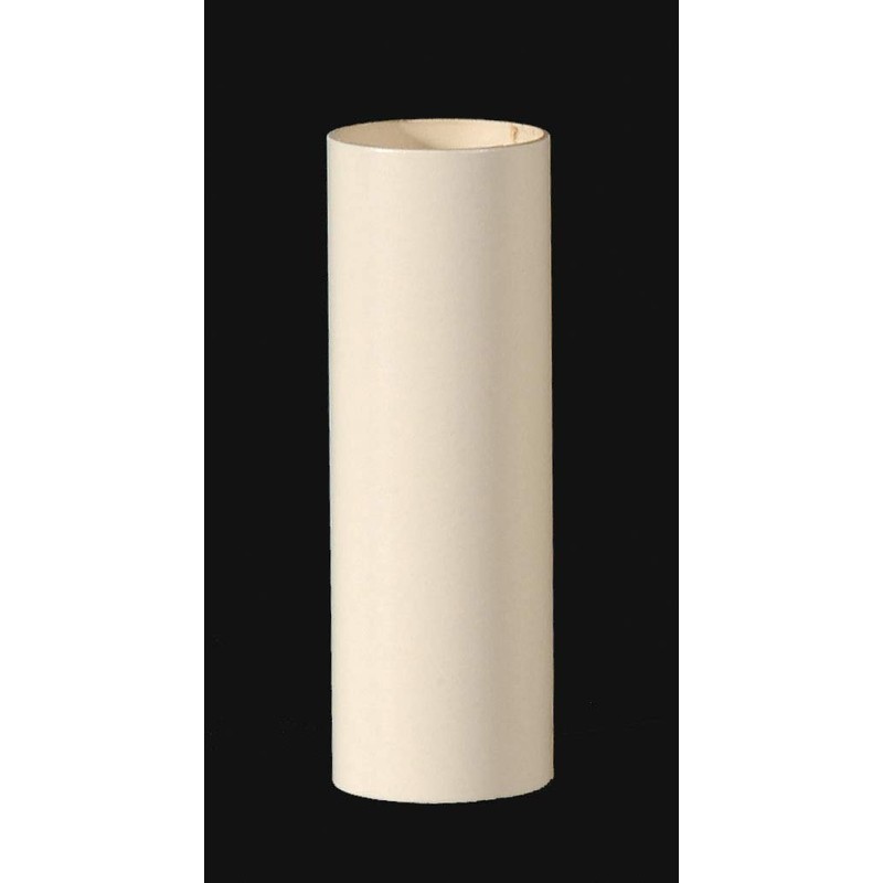 B&P Lamp® 4" Ht., Ivory Color, Plain Candle Covers, Standard