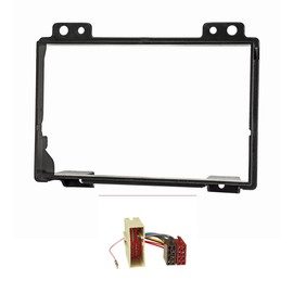 Double DIN Radio Faceplate Set for Ford Fiesta JH1/JD3/Fusion JU2 Black