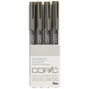 Copic Multiliner Waterproof Pigment Ink Pens, Set of 4 Assorted