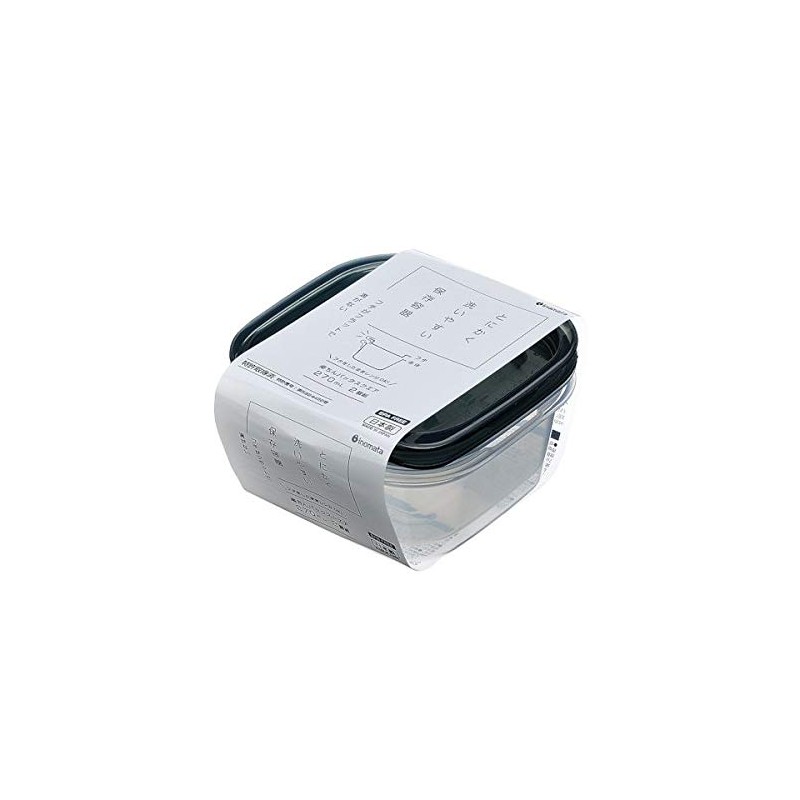 Rakuchin Pack Storage Containers, Square Capacity, 9.1 fl oz (270