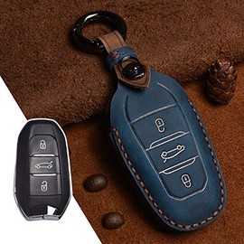 [CDC] Peugeot Universal Key Chain Key Holder Key Case Key Bag for Peugeot (Blue)