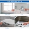 Juego 2 Cepillo para Baño con Soporte, Mango Largo Blanco