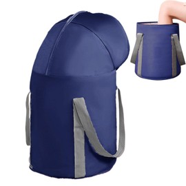 Foot Bath Bucket - Foldable Foot Bath Basin Foot Wash Bag with Knee Cover | Foot Spa Bucket Pedicure Foot Spa Tub Bag for Outdoor, Laundry, Camping Use