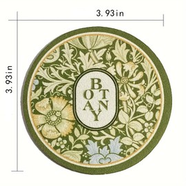 Monattrod Coasters Set of 8 - Absorbent & Non-Slip Drink Coasters, Easy-Clean Rubber and Diatom Mud Cup Coaster Set for Office, Bar, Farmhouse - Thick Durable Table Protection