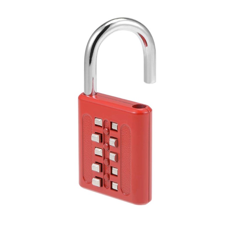 sourcing map 10-Digit Combination Padlock Push Button Locker Cabinet Lock