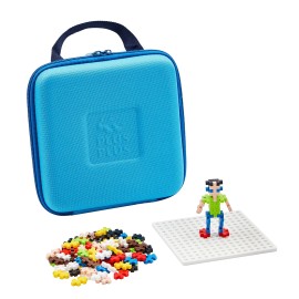 Plus Plus Building Blocks Set 100 Colorful Pieces with Travel Case for Kids