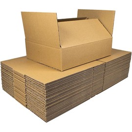 iDEALS UK PACKAGING LTD 12''x 9'' x 2.5" A4 Size shallow cardboard packaging shipping boxes - 305x229x64mm Internal Measurements - 50 Pack