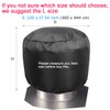 Turbine Vent Cover 2 Pack, Luxiv Roof Ventilator Cover Heavy
