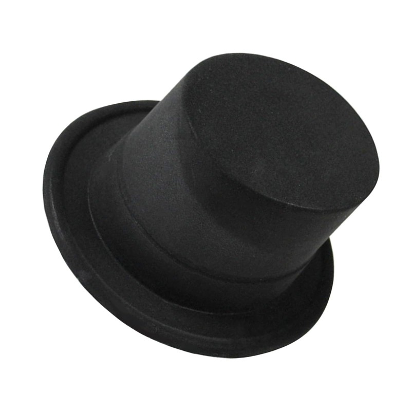 SUXINRY Magician's Top Hat for Adults, Black Color, Unisex, All