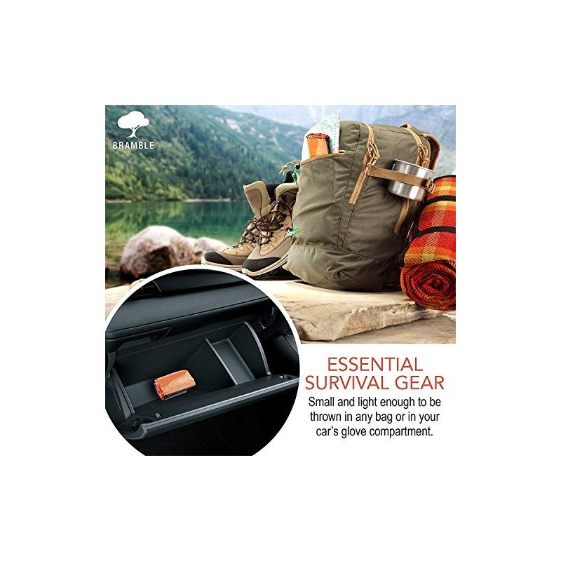 Bramble - 2 Premium Emergency Thermal Survival Weatherproof Sleeping/Bivvy Bags