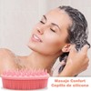 Cepillo Corporal de Silicona y Estropajo Exfoliante Rosa (Set de