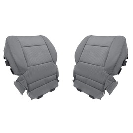 BuliBoao Driver Passenger Bottom Cloth Seat Cover Replacement for Chevy Silverado 1500 2014-2018, Silverado 2500 2500HD 3500 3500HD 2015-2019 Dark Ash Gray (H2R or 4D7)