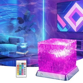LETOUR Aurora Light Cube Lamp, 16 Colours, 30 Modes, Northern Light Projector, Northern Lights, Night Lights & Snooze Lights for Children, Room Decoration