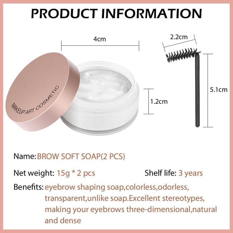 Gel Fijador De Cejas, Gel Para Peinar Las Cejas,Transparente Para