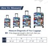 HYPER VENTURE Washable Luggage Cover - Fashion Suitcase Protector Fits