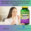Spring Valley Cinnamon 1000mg- Plus Chromium 180ct (Pack of 1),