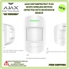 AJAX MotionProtect Plus White Wireless Motion Detector with Microwave Sensor