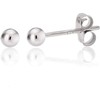 KEZEF High Polished Sterling Silver Ball Stud Earrings 2mm