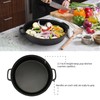 Opexscal Cast Iron Skillet with Tempered Glass Lid, 12-Inch Double