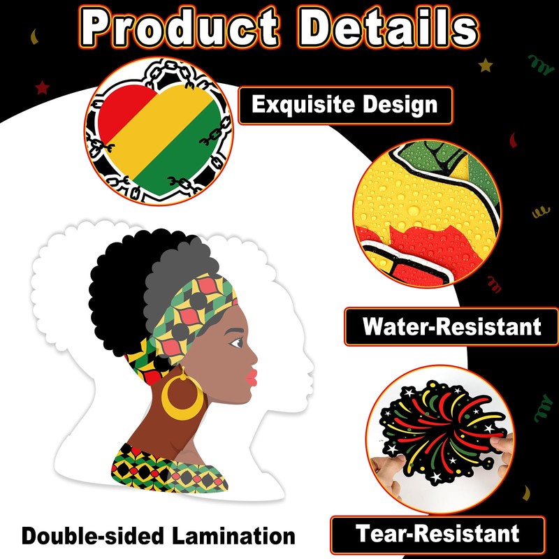 gisgfim Black History Month Classroom Bulletin Board Decorations Set African