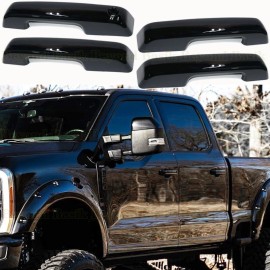 Torox 2021-2025 Ford F150 4dr Door Handle COVERS W/o SmartKeyholes UM AGATE BLACK