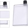 Flat Drink Cold Water Bottle, Reusable Slim A6 Bottle, Portable
