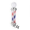 Gdrasuya10 Barber Pole Light LED Red White Blue Stripes Rotating