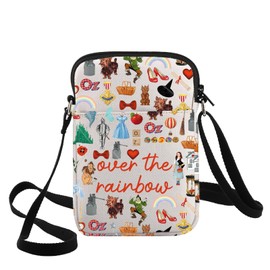 G2TUP Tinman Crossbody Bag Tinman & Scarecrow & Lion Fans Gift Over The Rainbow Shoulder Bag Red Slip- Merch, Over Rainbow Cb