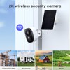 PGST Solar Home Security Cameras Wireless Outdoor,2K HD 360°View No