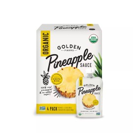 Golden Farms Organic Pineapple Sauce 4-Pack 12.68 oz (Pack Of 6)