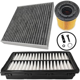 Engine Air Filter & Cabin Air Filter & Oil Filter Fit for 2020-2023 Hyundai Sonata / 2022-2023 Hyundai Tucson / 2021-2024 Kia K5, Replace 28113-L1000 97133-N9100 26350-2M000