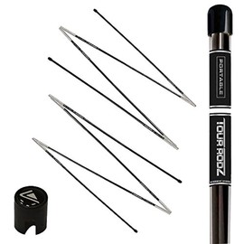 Longridge Golf Practice Aid Portable Tour Rodz Alignment Sticks Black