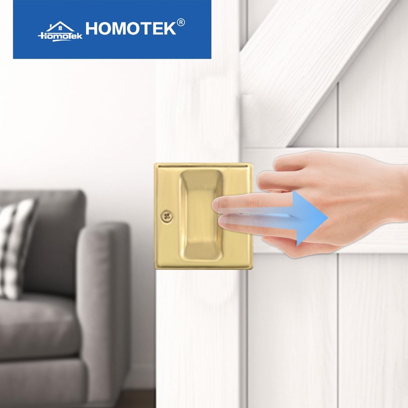 Homotek 2 Pack Privacy Pocket Door Pull - Replace Old