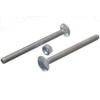10 x Carriage Bolts and Nuts BZP Galvanised M8 x