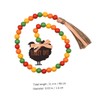 COHEALI Thanksgiving Wood Bead Garland Tassels for Home Decor Rustic