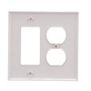 Eaton PJ826W 2-Gang Combination Duplex Receptacle Decorator GFCI Rocker Switch